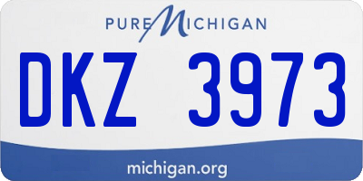 MI license plate DKZ3973