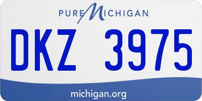MI license plate DKZ3975