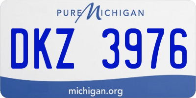 MI license plate DKZ3976