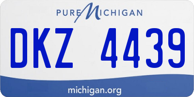 MI license plate DKZ4439