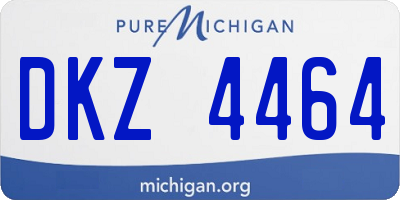 MI license plate DKZ4464