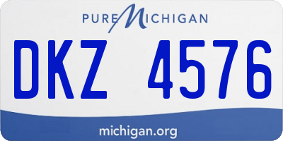MI license plate DKZ4576