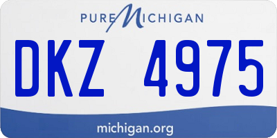MI license plate DKZ4975