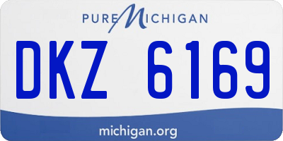 MI license plate DKZ6169