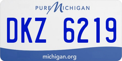 MI license plate DKZ6219