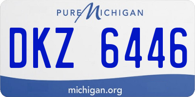 MI license plate DKZ6446