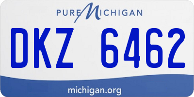 MI license plate DKZ6462