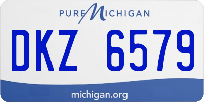 MI license plate DKZ6579