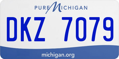 MI license plate DKZ7079