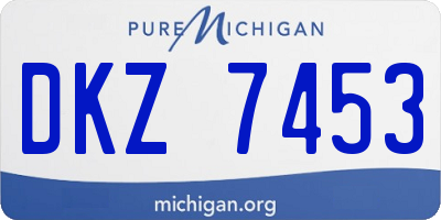 MI license plate DKZ7453