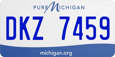 MI license plate DKZ7459