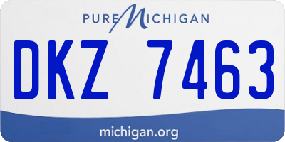 MI license plate DKZ7463
