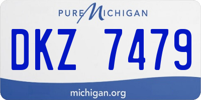 MI license plate DKZ7479
