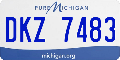 MI license plate DKZ7483