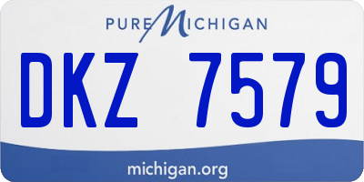 MI license plate DKZ7579