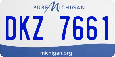MI license plate DKZ7661