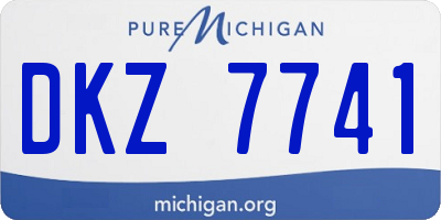 MI license plate DKZ7741