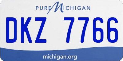 MI license plate DKZ7766