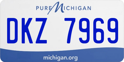 MI license plate DKZ7969