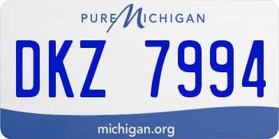 MI license plate DKZ7994