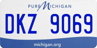 MI license plate DKZ9069