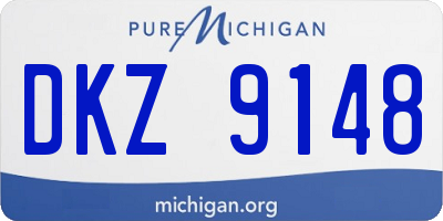 MI license plate DKZ9148