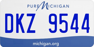 MI license plate DKZ9544