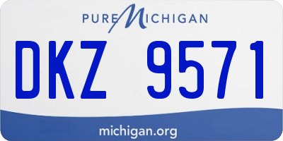 MI license plate DKZ9571