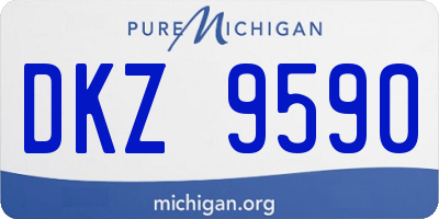 MI license plate DKZ9590