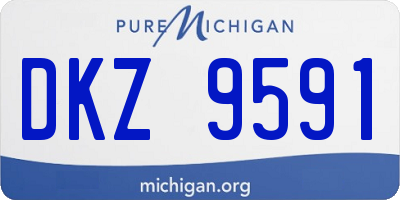 MI license plate DKZ9591