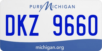 MI license plate DKZ9660