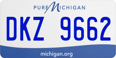 MI license plate DKZ9662