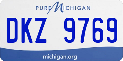 MI license plate DKZ9769