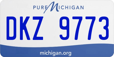 MI license plate DKZ9773