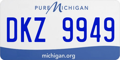MI license plate DKZ9949