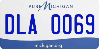 MI license plate DLA0069