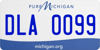 MI license plate DLA0099