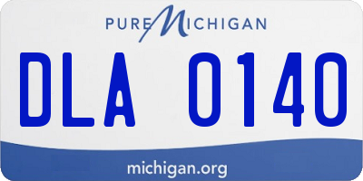 MI license plate DLA0140