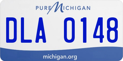 MI license plate DLA0148