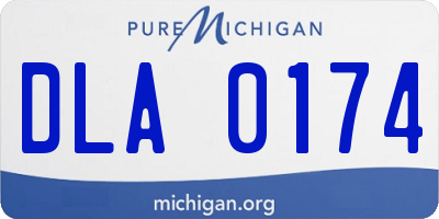 MI license plate DLA0174