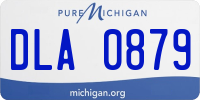 MI license plate DLA0879