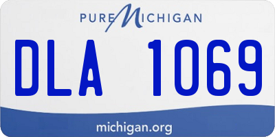 MI license plate DLA1069