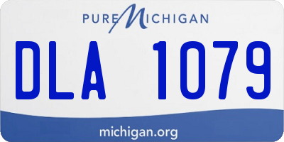 MI license plate DLA1079