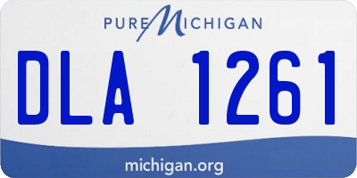 MI license plate DLA1261
