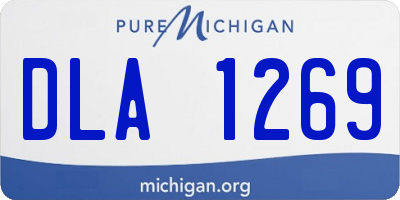 MI license plate DLA1269