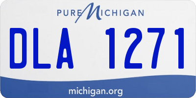 MI license plate DLA1271