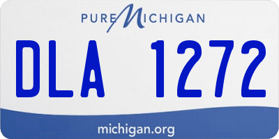 MI license plate DLA1272