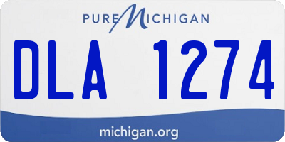 MI license plate DLA1274