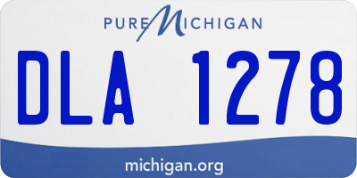 MI license plate DLA1278