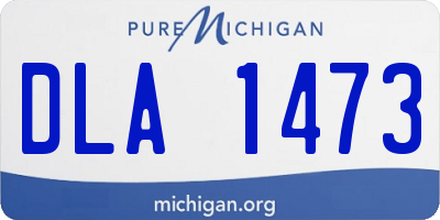 MI license plate DLA1473